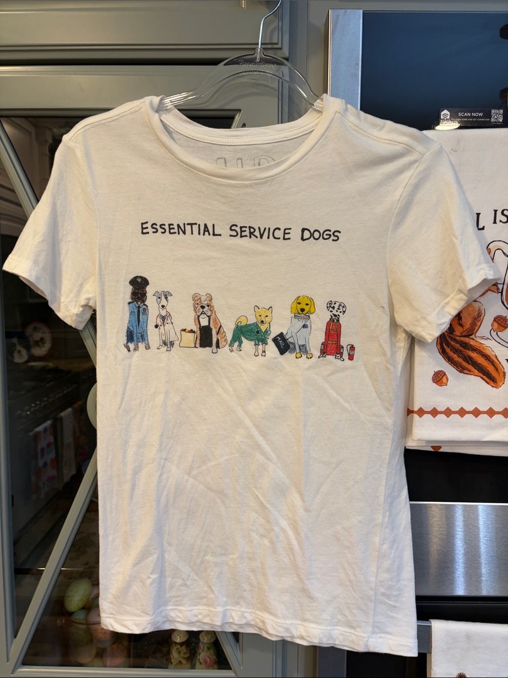 Unfortunate Portraits Graphic 'Essential Service Dogs' Tee XS